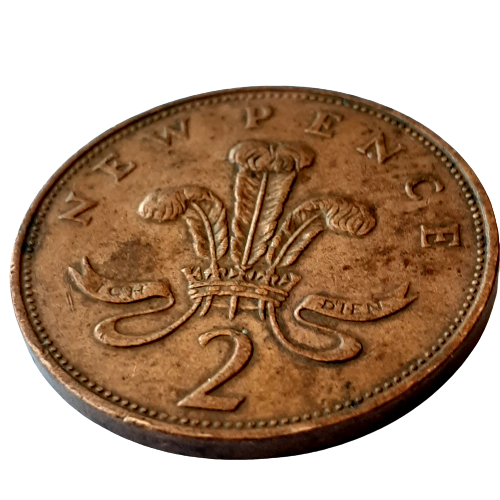 Antique Two Pence Coins
